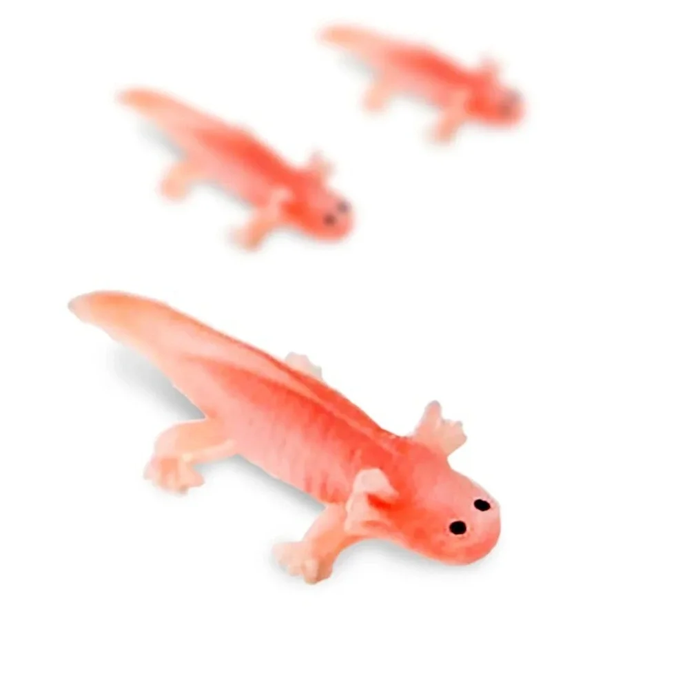Bundle Deal - Axolotl Miniature Figure - Hand Painted‎ Collectible Mini Figurine